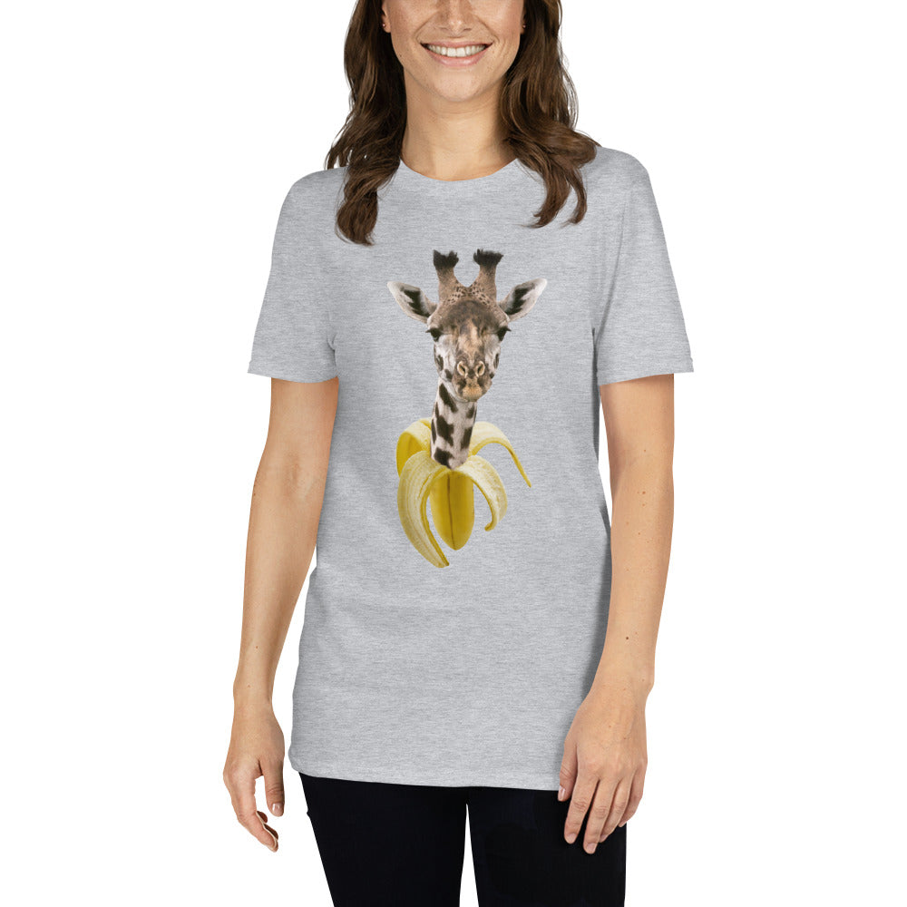 Camiseta Manga Curta Banana Girafa