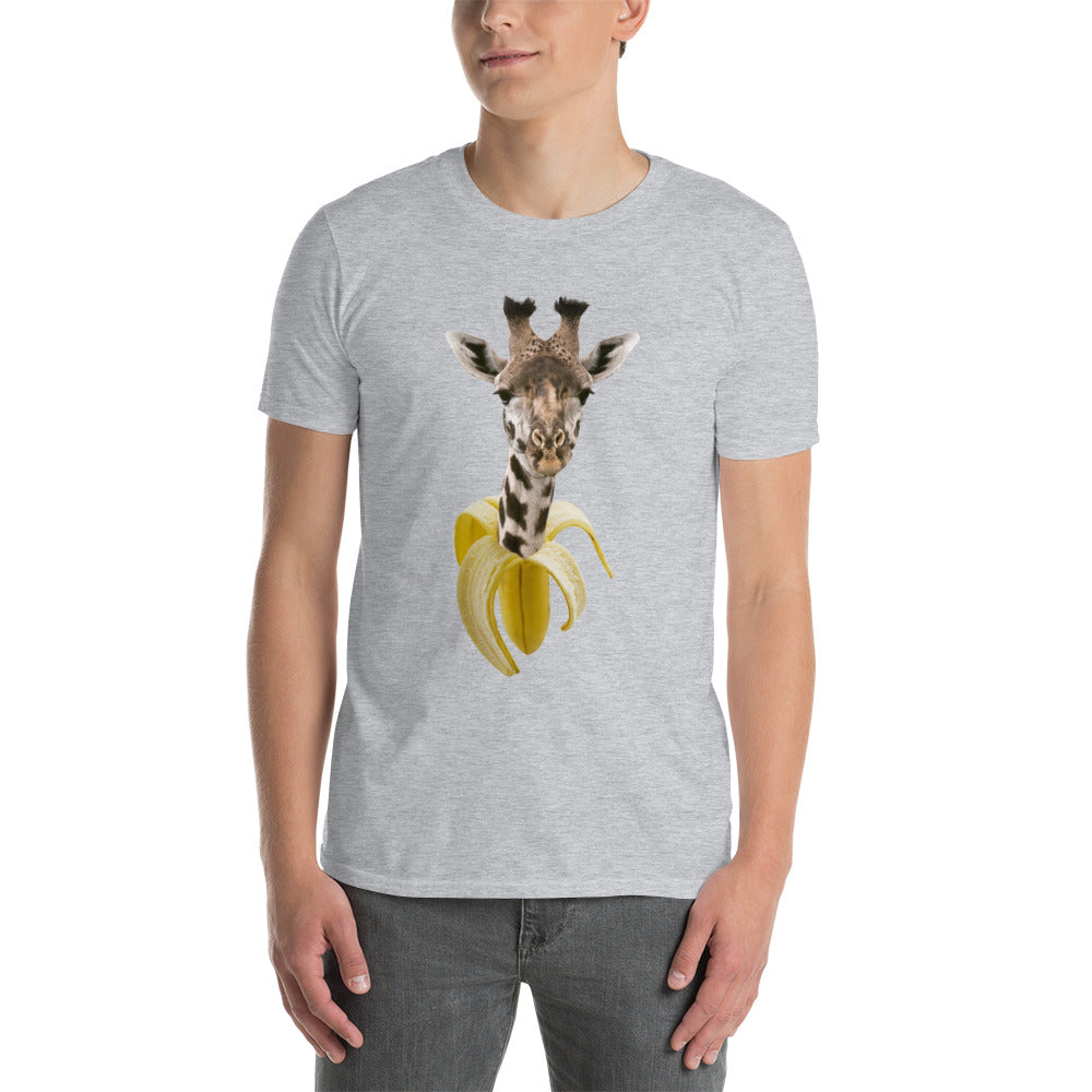 Camiseta Manga Curta Banana Girafa