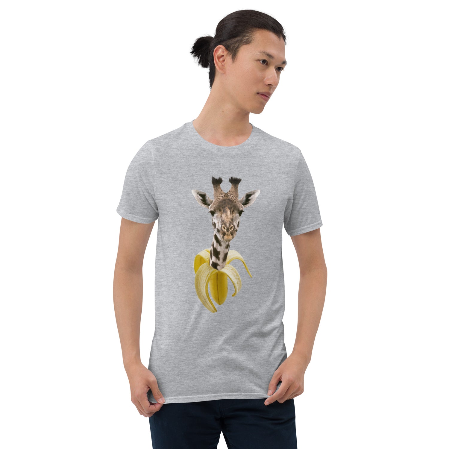 Camiseta Manga Curta Banana Girafa