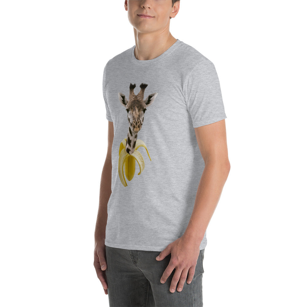 Camiseta Manga Curta Banana Girafa