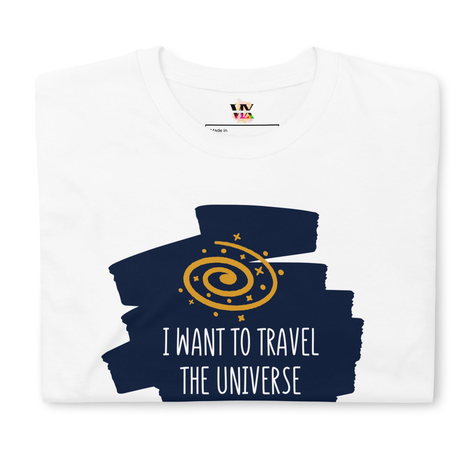 Camiseta de manga corta Quiero Viajar por el Universo