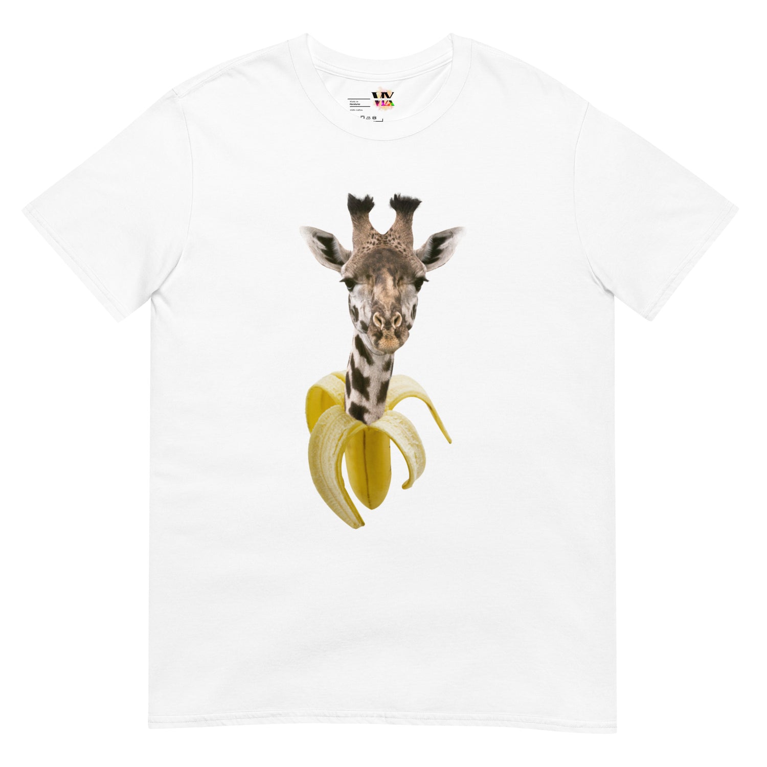 Camiseta Manga Curta Banana Girafa