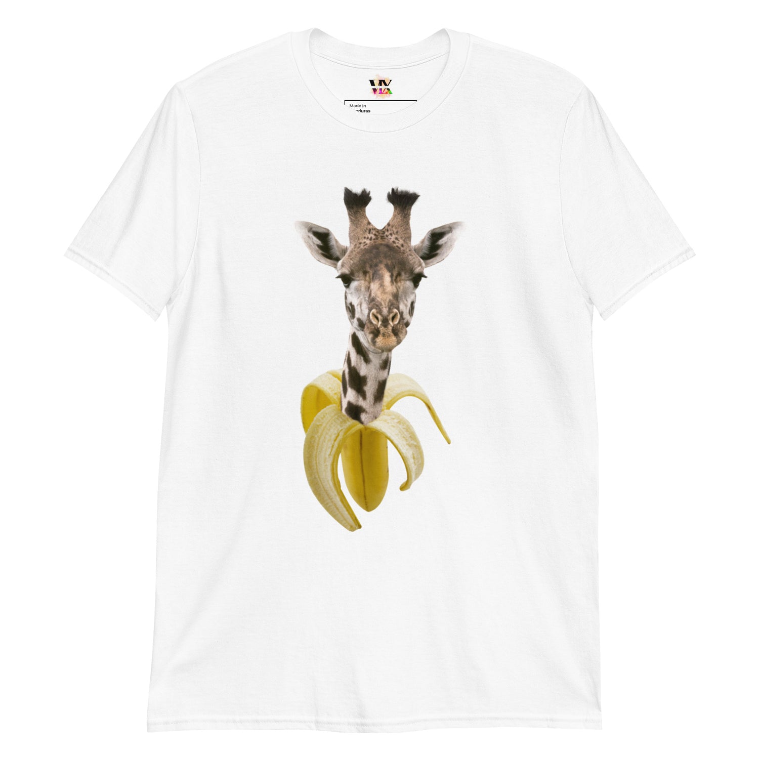 Camiseta Manga Curta Banana Girafa