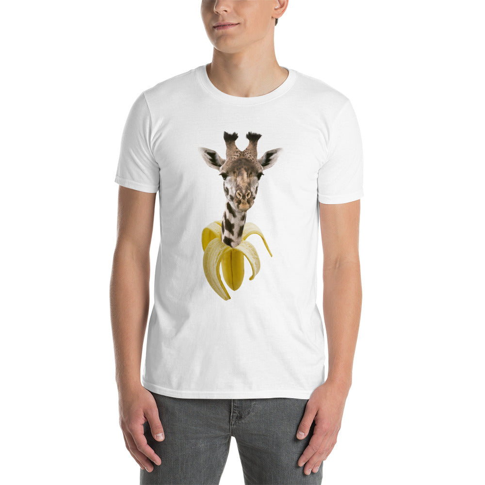 Camiseta Manga Curta Banana Girafa