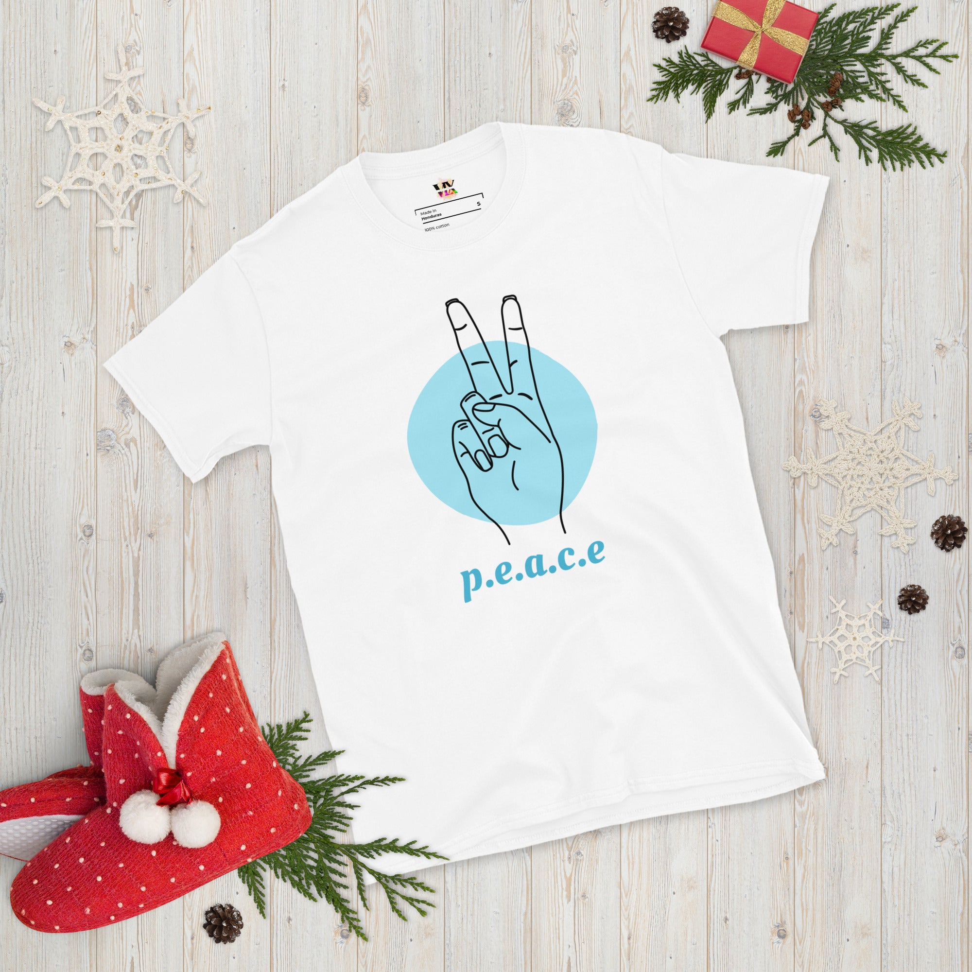 Camiseta de manga corta Paz