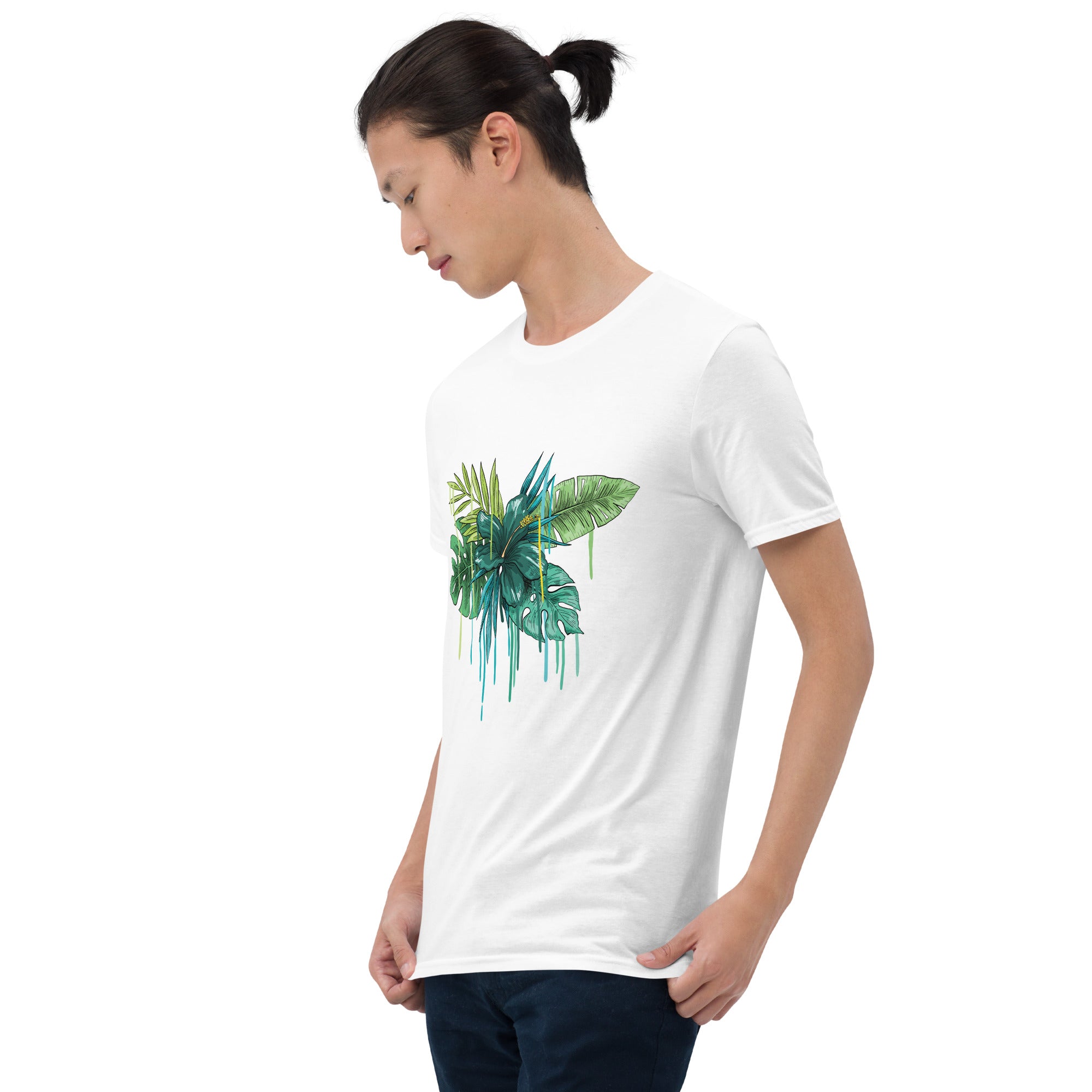 Short-Sleeve T-Shirt Blue Flower