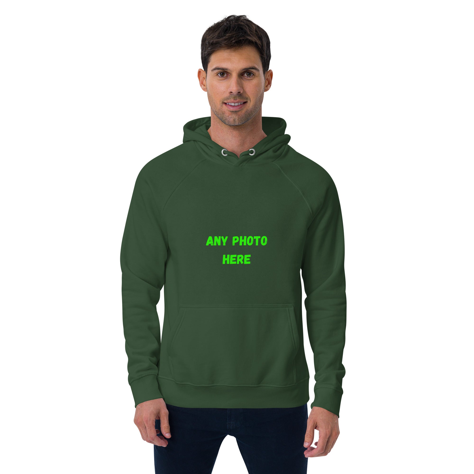 Eco raglan hoodie Any Photo