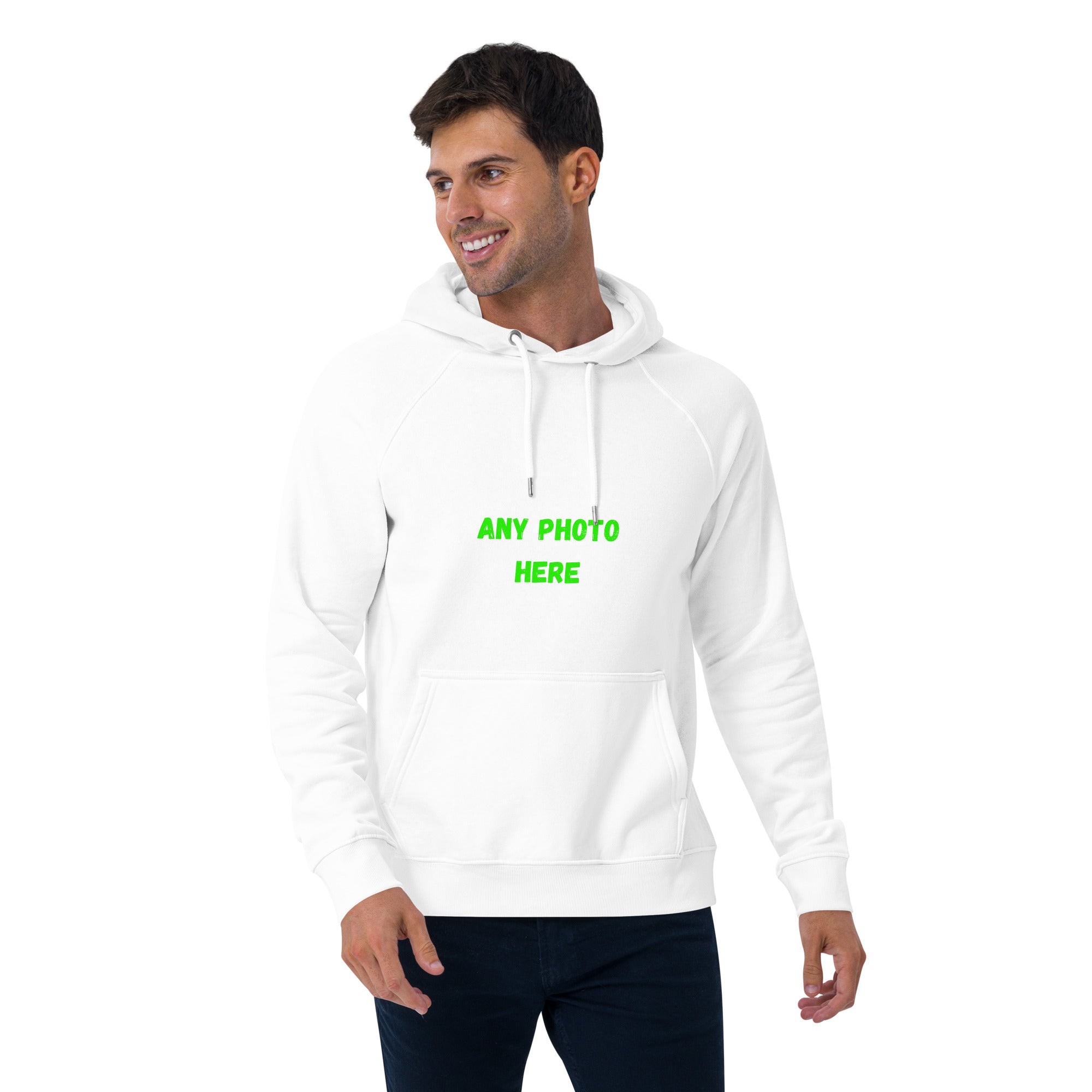 Eco raglan hoodie Any Photo