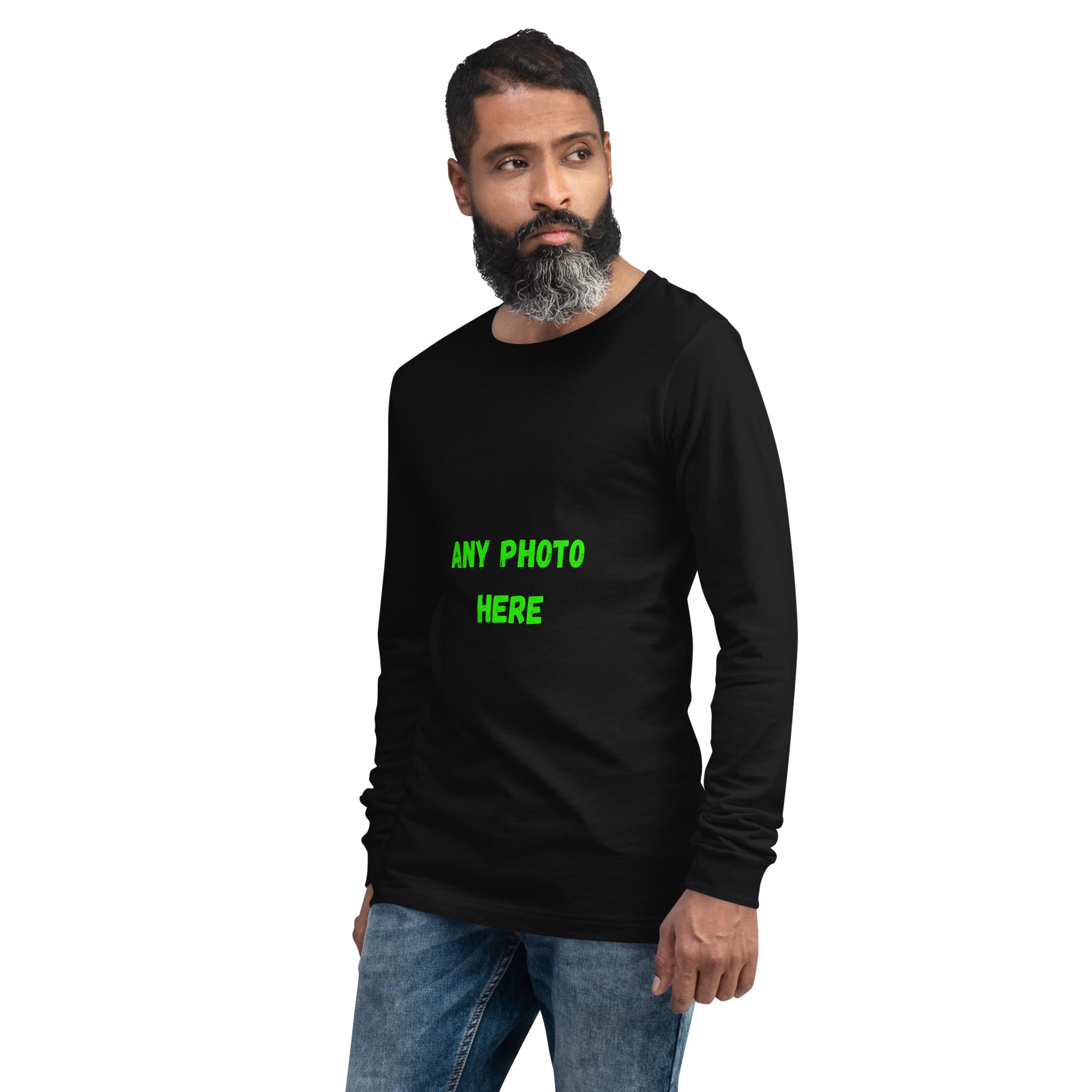 Casual Look Long Sleeve Tee Upload any photo