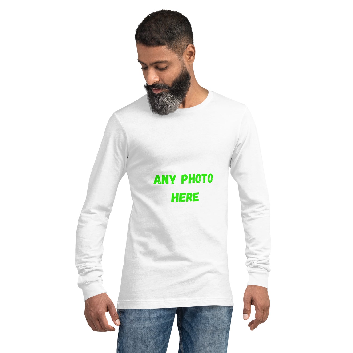 Casual Look Long Sleeve Tee Upload any photo