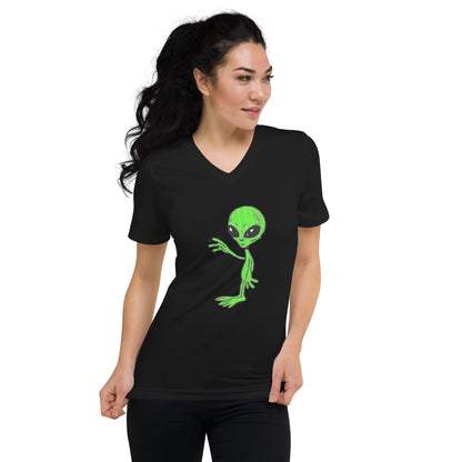 Short Sleeve V-Neck T-Shirt E.T