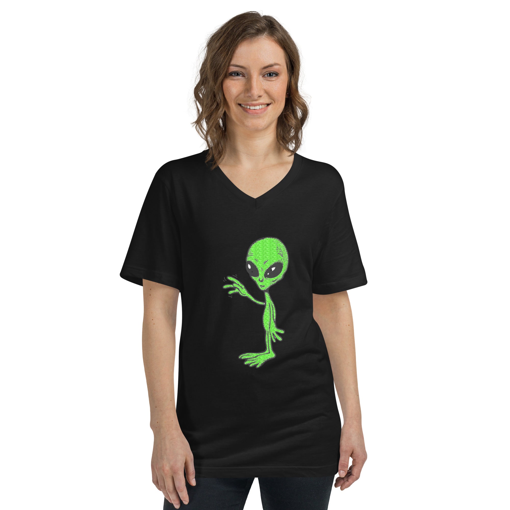 Short Sleeve V-Neck T-Shirt E.T