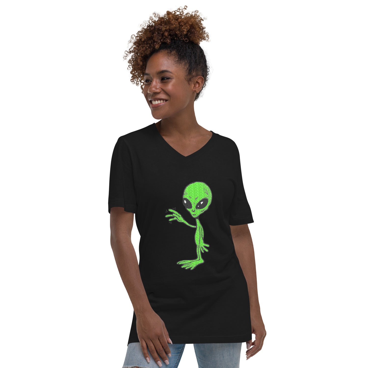 Short Sleeve V-Neck T-Shirt E.T