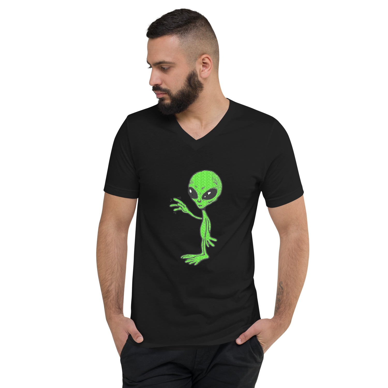 Short Sleeve V-Neck T-Shirt E.T