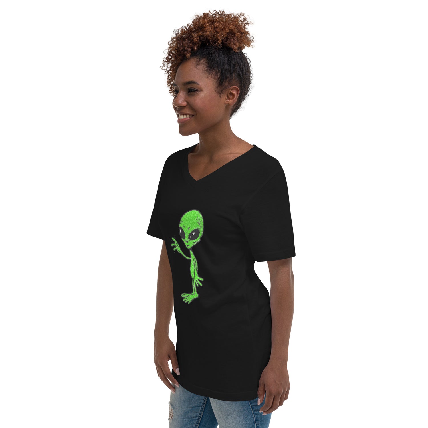 Short Sleeve V-Neck T-Shirt E.T