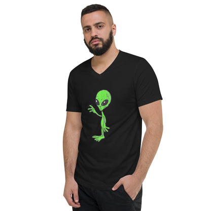 Short Sleeve V-Neck T-Shirt E.T