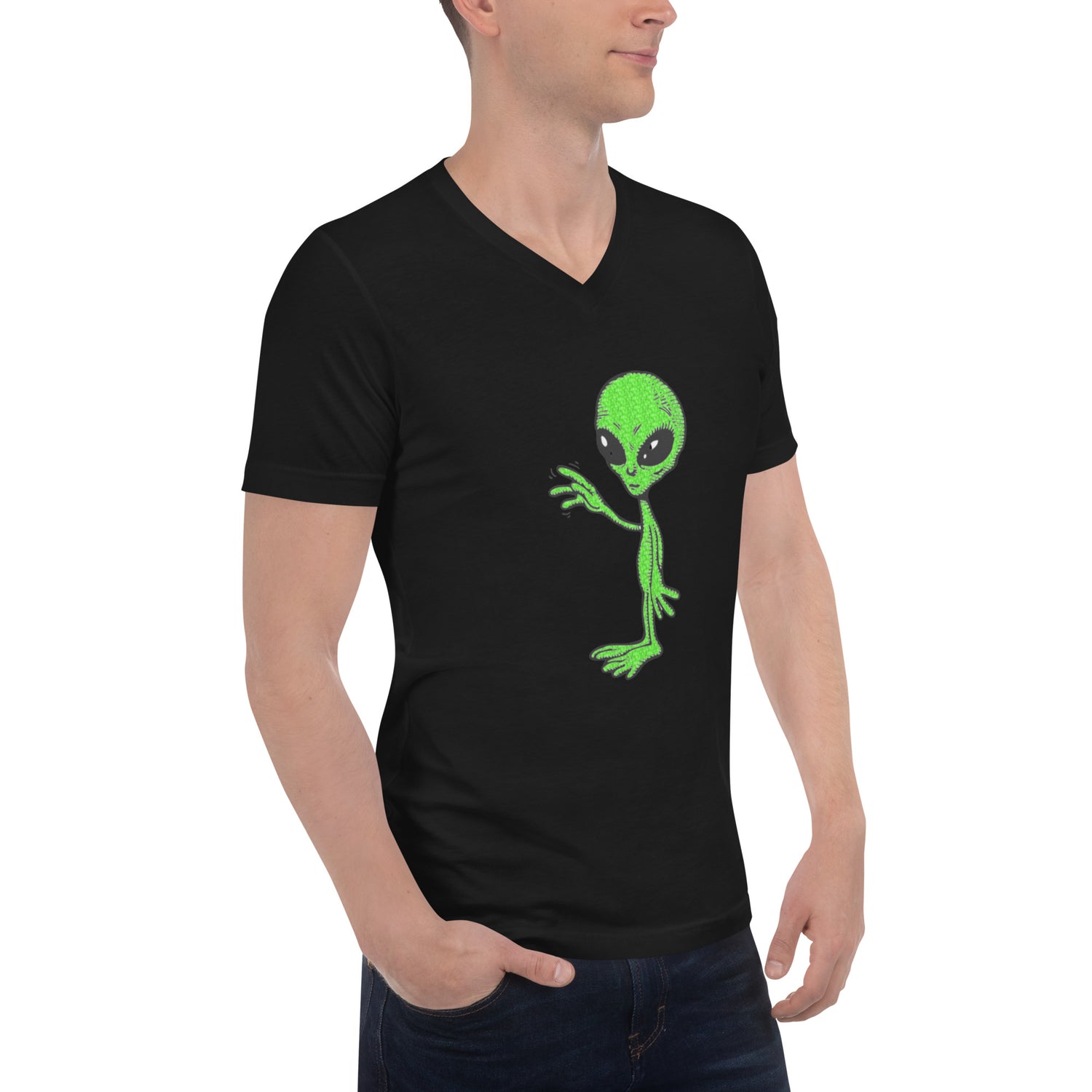 Short Sleeve V-Neck T-Shirt E.T