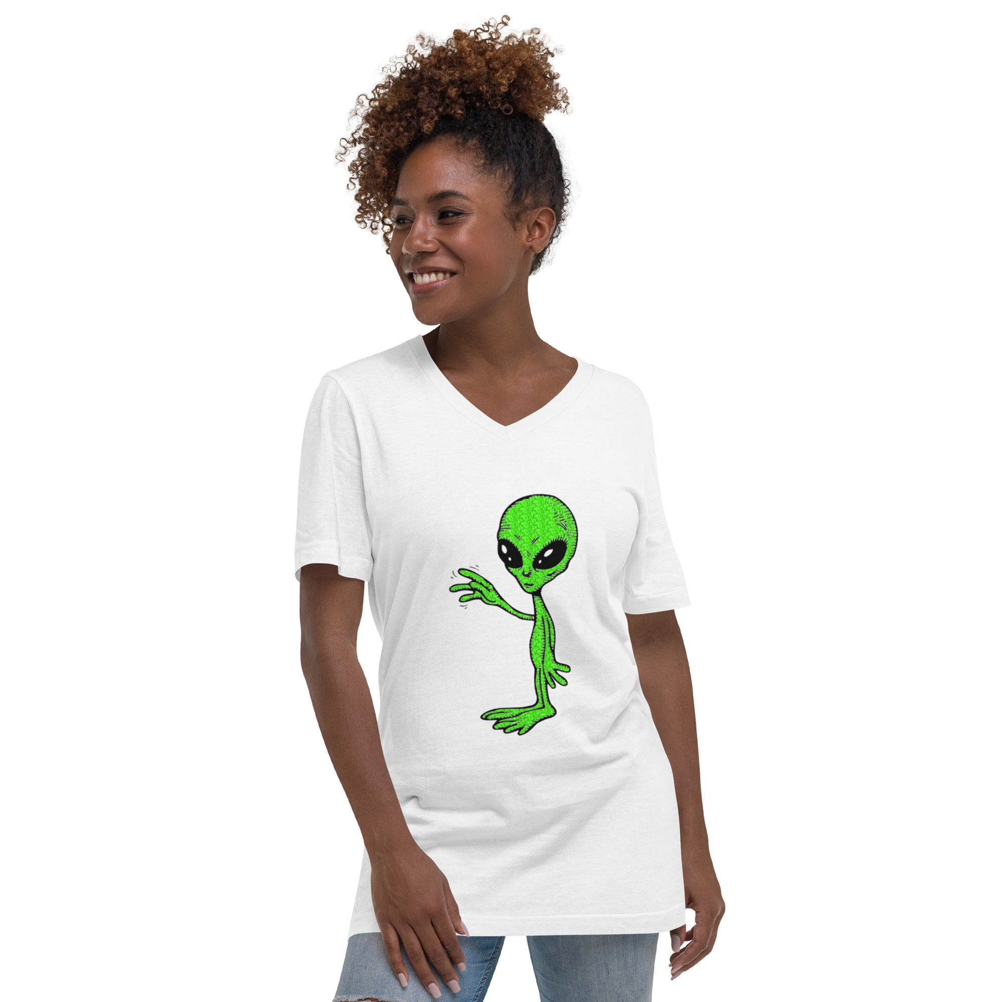 Short Sleeve V-Neck T-Shirt E.T