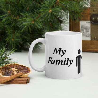 White glossy mug Single Mum