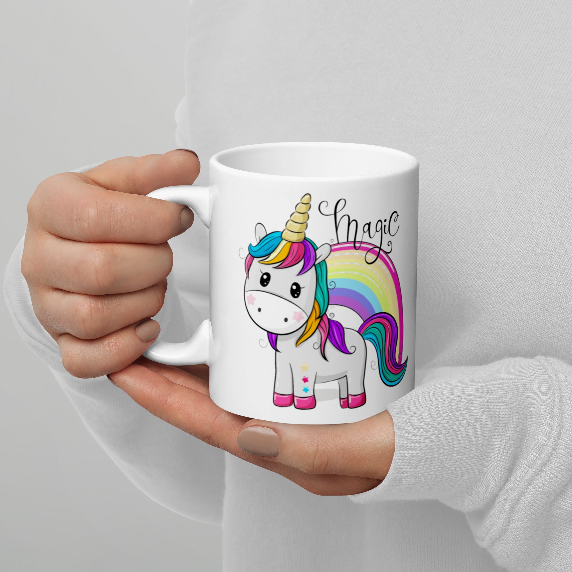 Taza Unicornio Mágico Dos Mamás