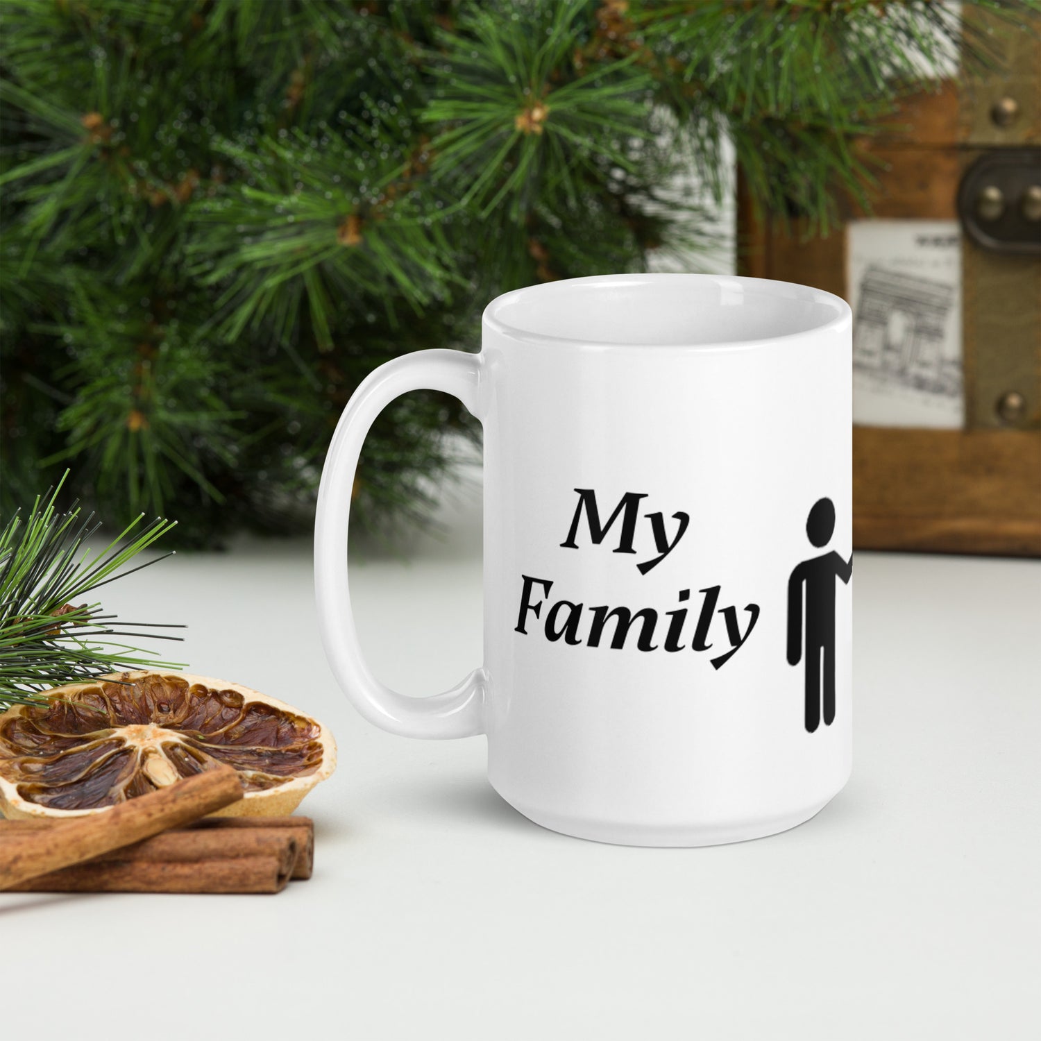 White glossy mug Single Mum