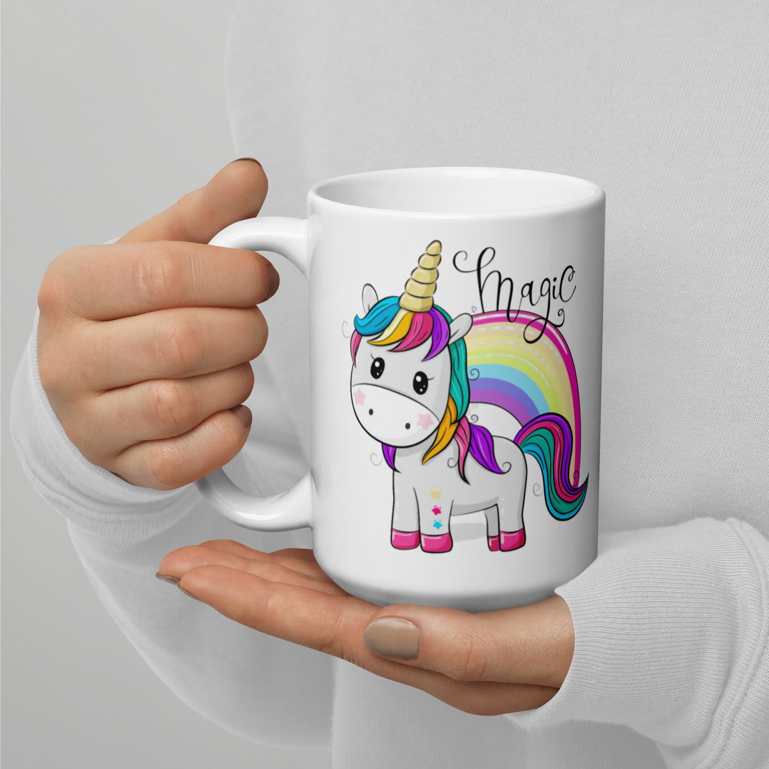 Taza Unicornio Mágico Dos Mamás