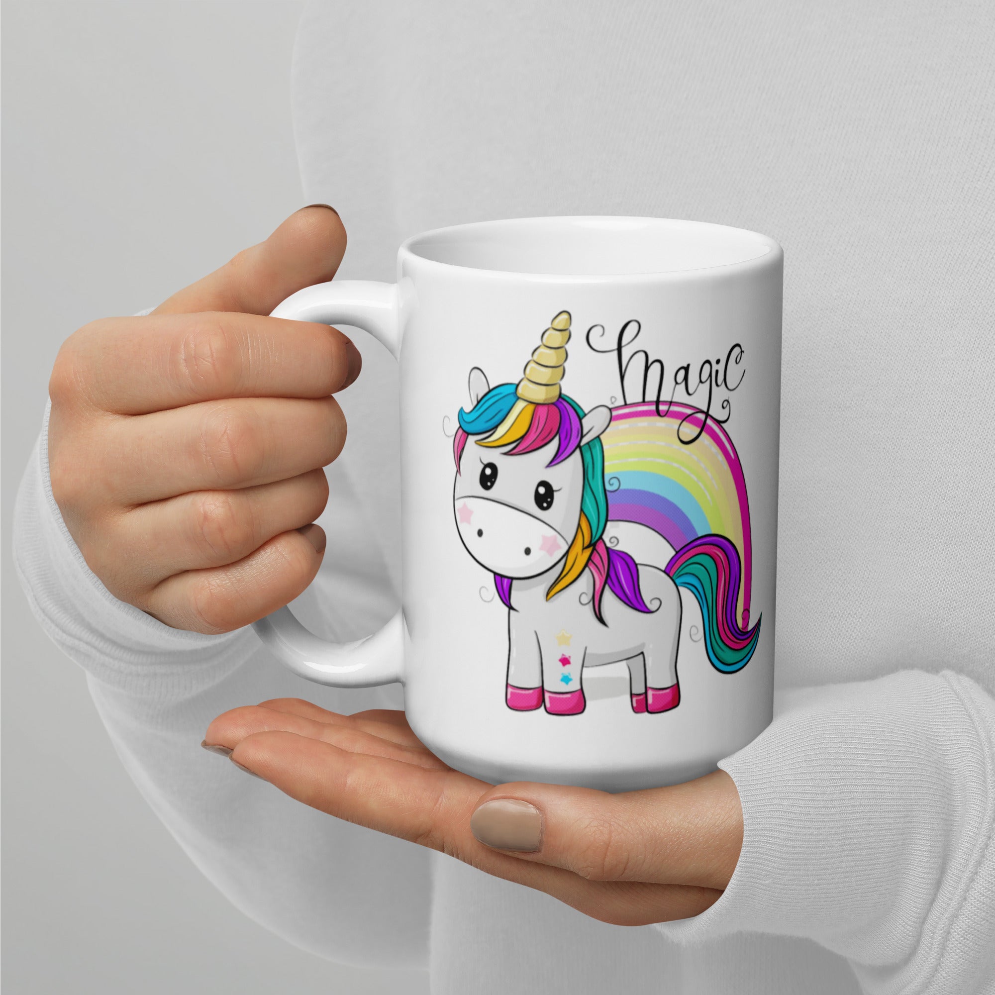 Caneca Unicórnio Mágico Duas Mães