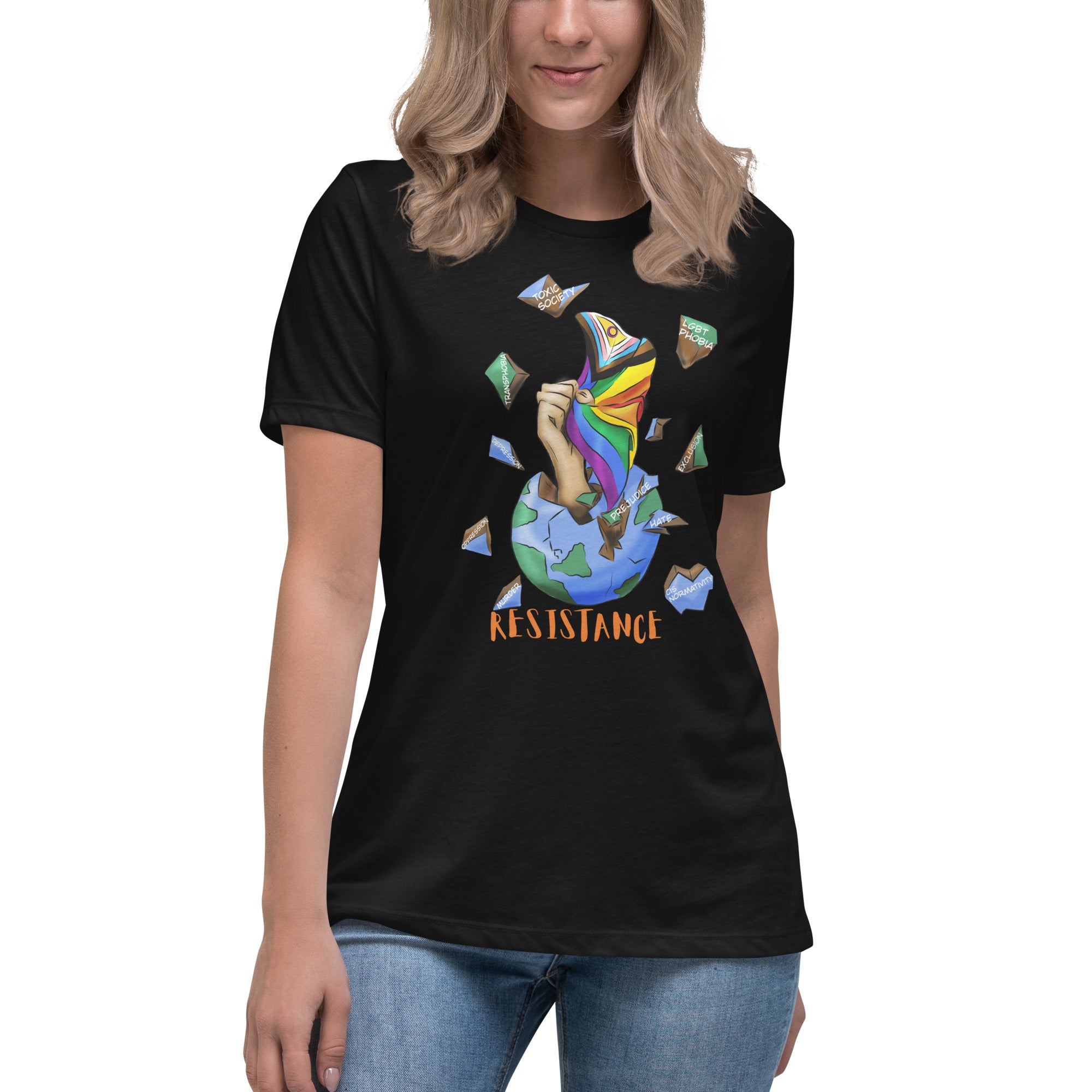 Relaxed T-Shirt Resistance Planet Pride Intersex-Inclusive