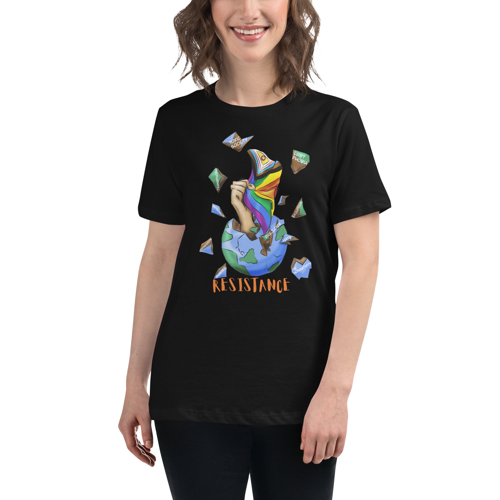 Relaxed T-Shirt Resistance Planet Pride Intersex-Inclusive