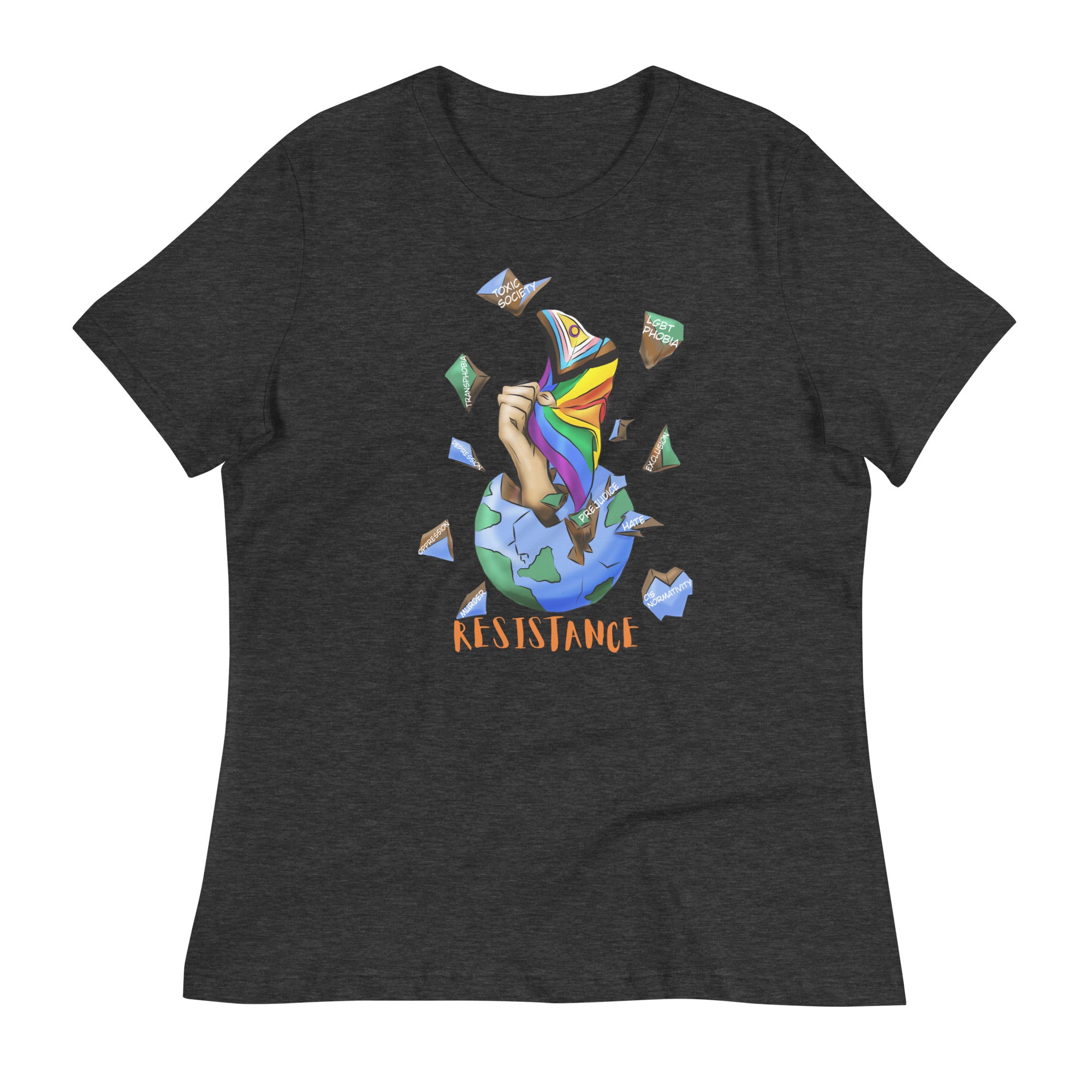 Relaxed T-Shirt Resistance Planet Pride Intersex-Inclusive