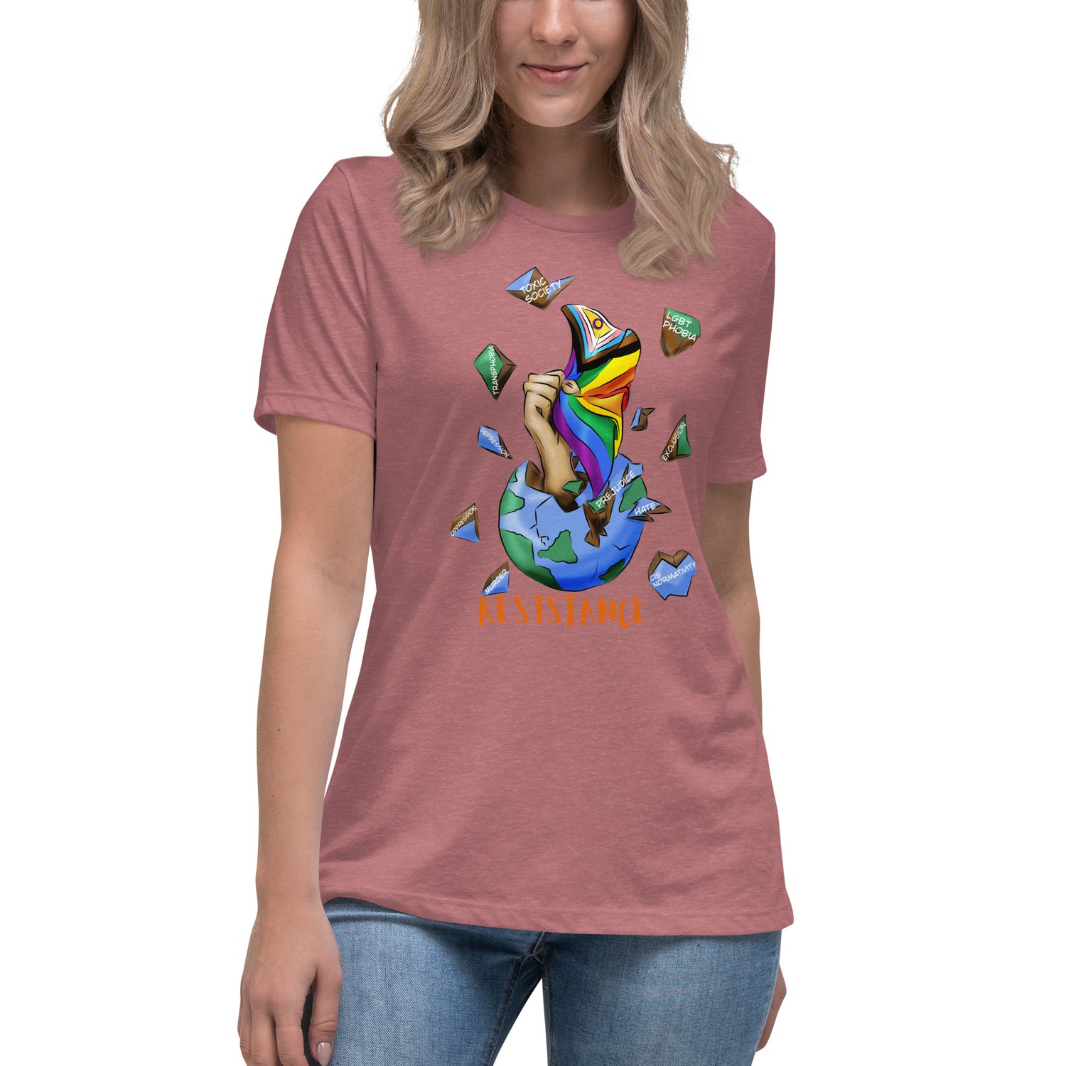 Relaxed T-Shirt Resistance Planet Pride Intersex-Inclusive