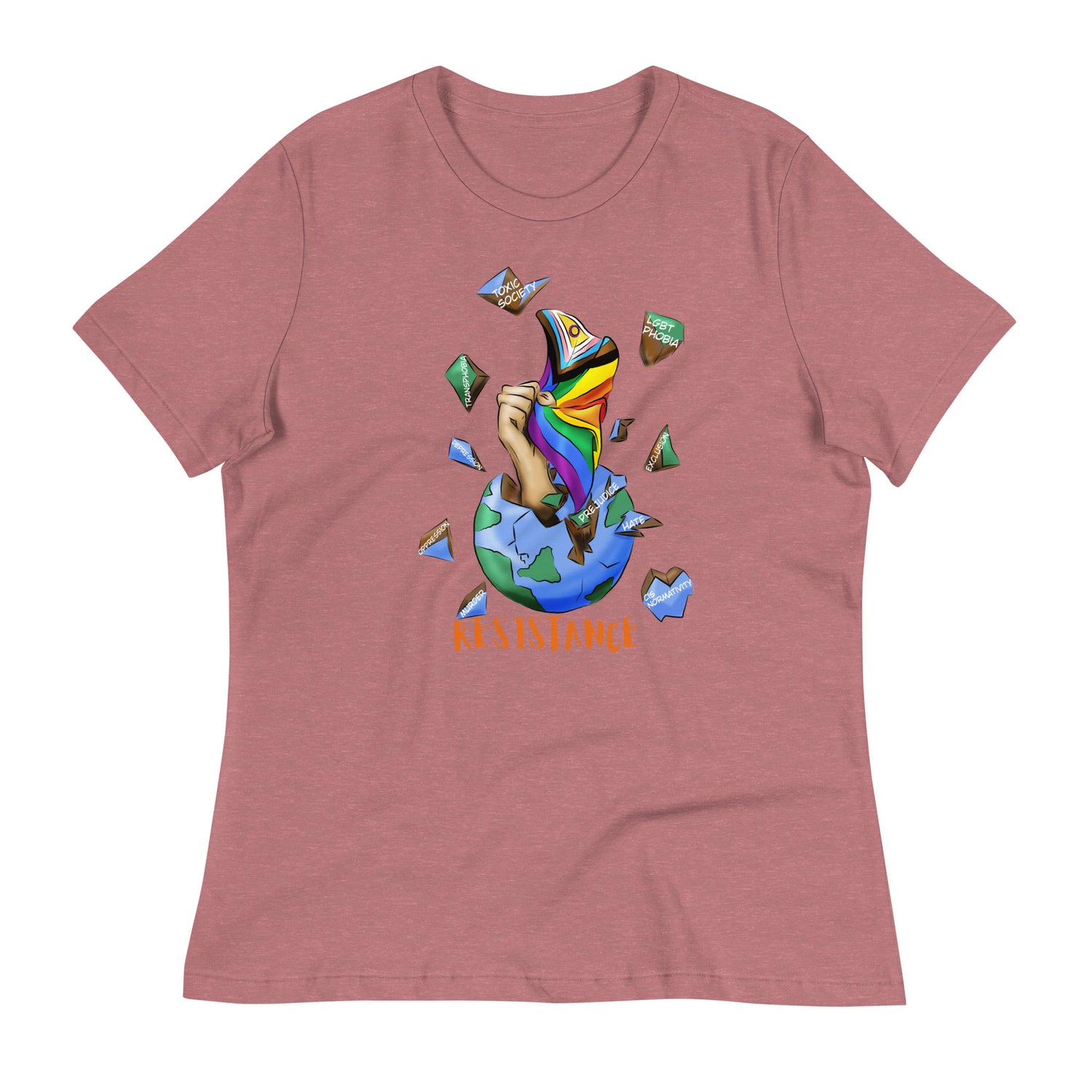 Relaxed T-Shirt Resistance Planet Pride Intersex-Inclusive