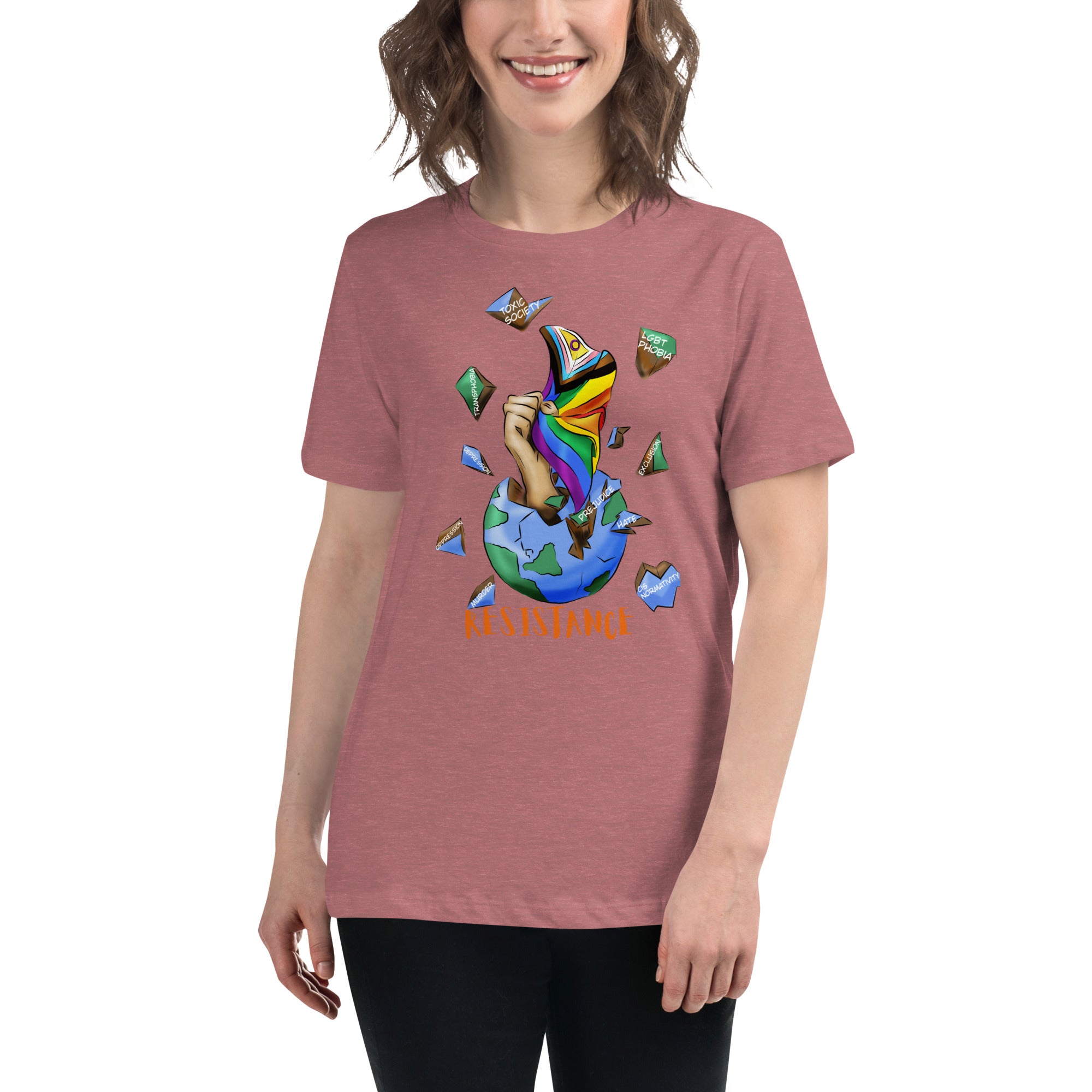 Relaxed T-Shirt Resistance Planet Pride Intersex-inclusive