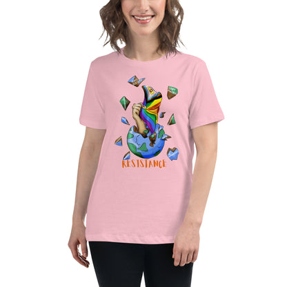 Camiseta descontraída Resistance Planet Pride Intersex-Inclusive