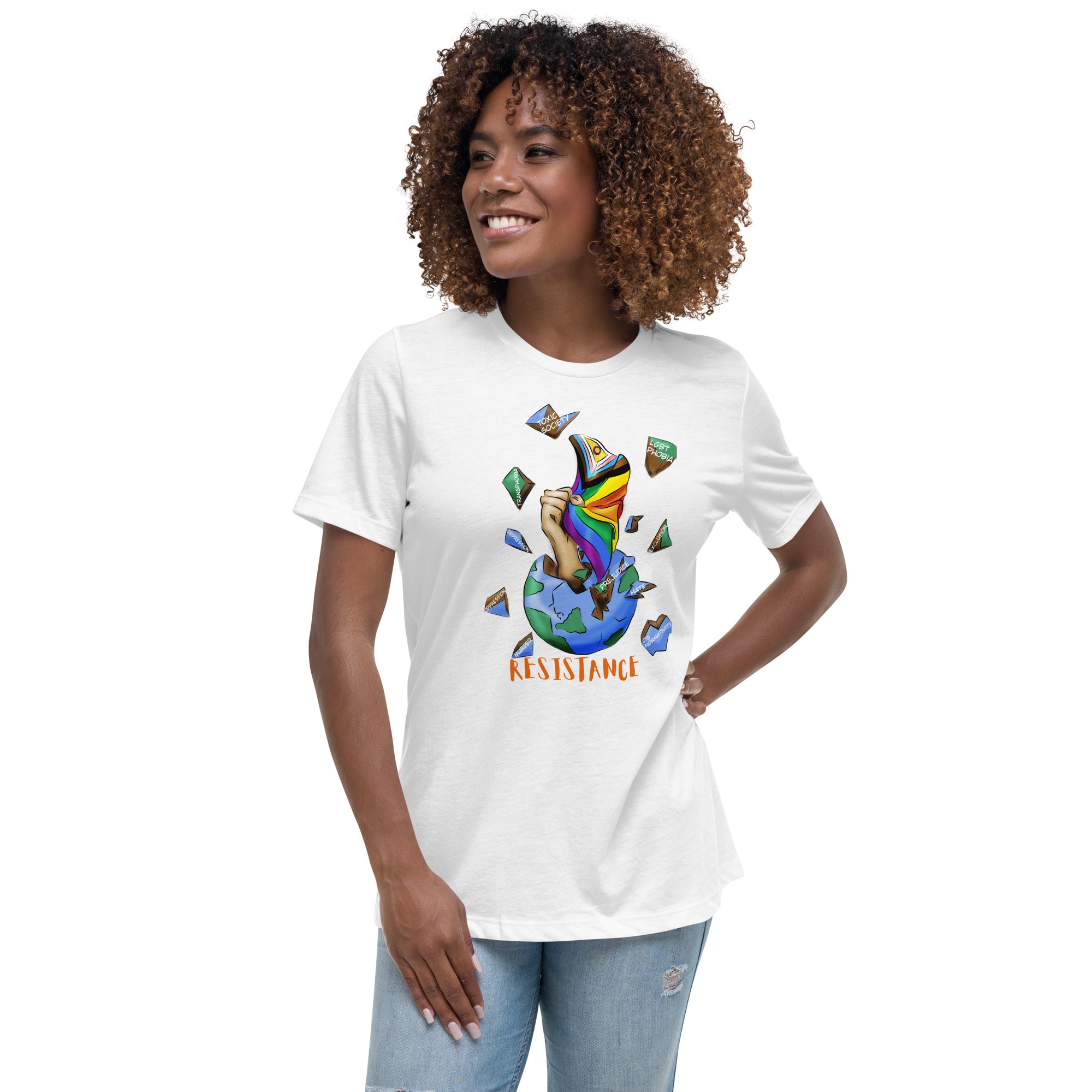 Relaxed T-Shirt Resistance Planet Pride Intersex-Inclusive