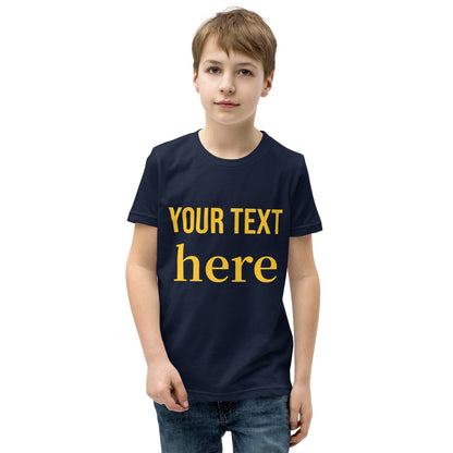 Youth Short Sleeve T-Shirt Any Text