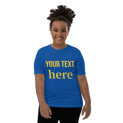 Youth Short Sleeve T-Shirt Any Text