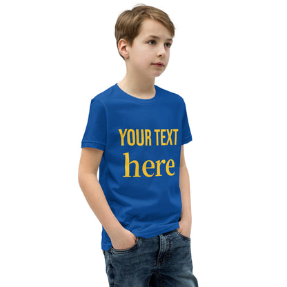 Youth Short Sleeve T-Shirt Any Text